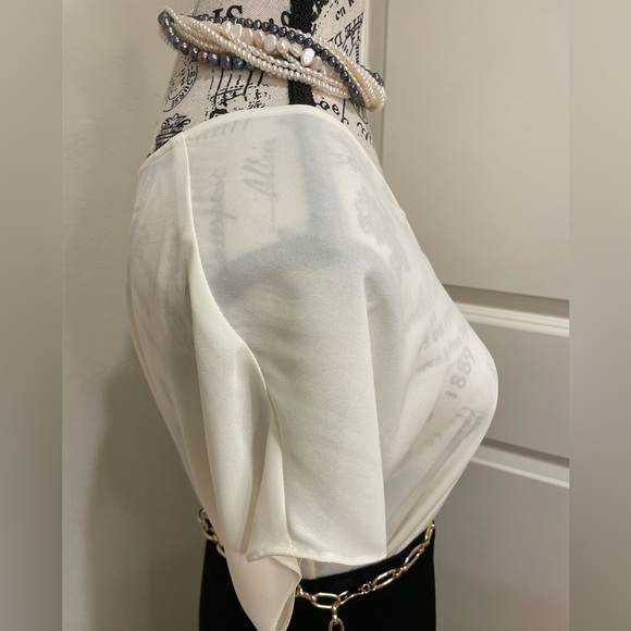 Ralph Lauren Women's Cream soft blouse - Picture 4 of 10